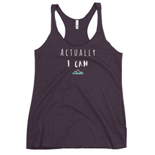 Load image into Gallery viewer, Actually I Can Women's Racerback Tank