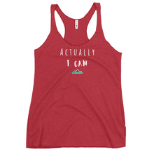 Load image into Gallery viewer, Actually I Can Women's Racerback Tank